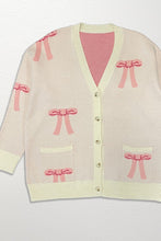 All over bow knit cardigan