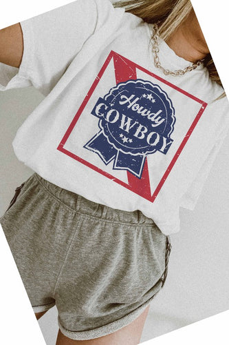 HOWDY COWBOY GRAPHIC TEE