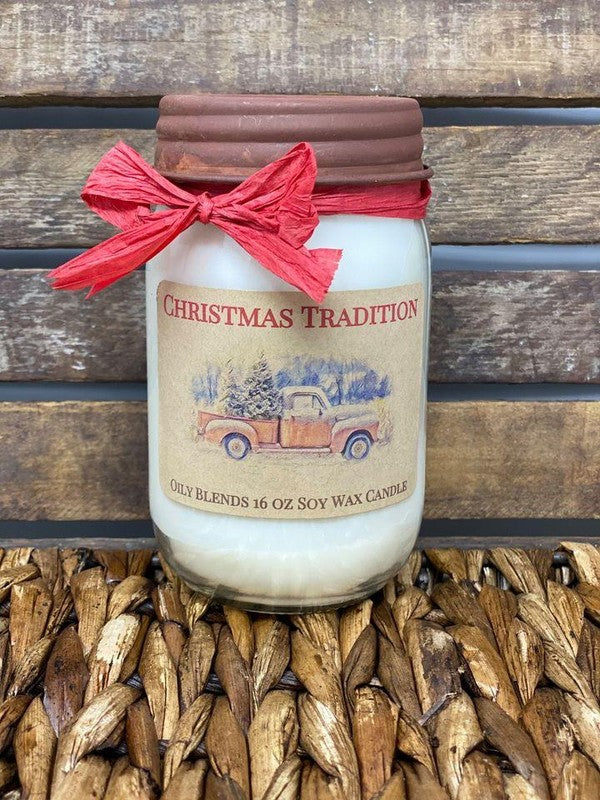 Jumbo Christmas Candles 100 Hour Burn Time
