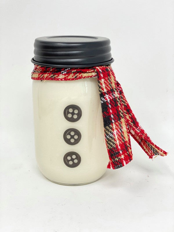 Snowman Christmas Candles 16 oz Jumbo Soy Wax