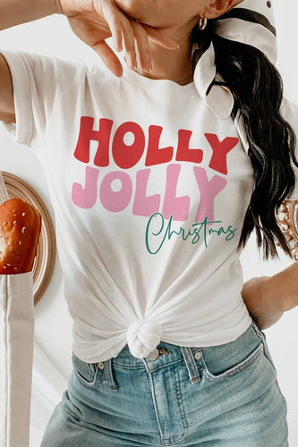 HOLLY JOLLY CHRISTMAS GRAPHIC TEE