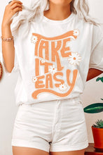 Take It Easy Oversized Graphic Tee