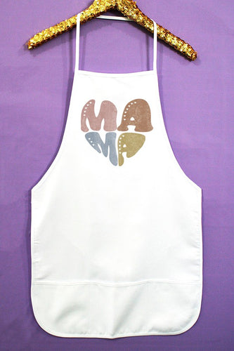 Light Mama Heart Letters Kitchen Graphic Apron