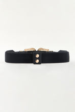 Symmetrical Zinc Alloy Buckle PU Leather Belt
