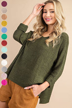 CREW NECK KNIT SWEATER- 6 Colors