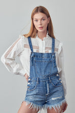 Frayed Overall Romper