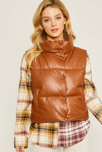 PU Padded Vest- 3 Colors