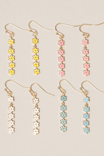 Daisy Flower String Drop Earrings