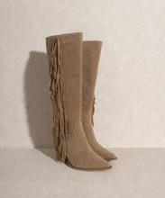 OASIS SOCIETY OUT WEST - Knee-High Fringe Boots