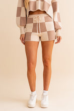 CHECKERED SWEATER SHORTS