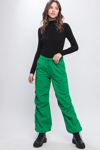 Loose Fit Parachute Cargo Pants - 4 Colors