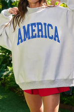Racing Red Mock Neck Reversible USA/America Graphic Sweatshirt