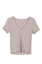 SS V neck top - 2 Colors