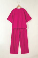 Mint Green Drop Shoulder Boxy Tee and Barrel Pants Set