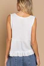 Sleeveless V-neck Mini Babydoll Tank Top