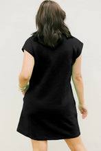 Mint Green Plain Textured Pocketed Mini Dress