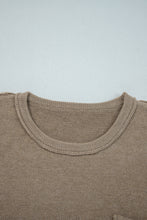 Dark Khaki Pocket Pullover Sweater