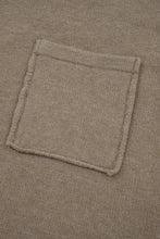 Dark Khaki Pocket Pullover Sweater