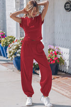 Moonlight Jade Solid Color Cropped Tank Top and Jogger Pants Set