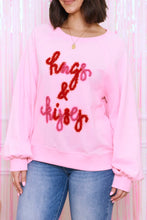 Pink Tinsel Hugs and Kisses Raglan Sleeve Sweatshirt