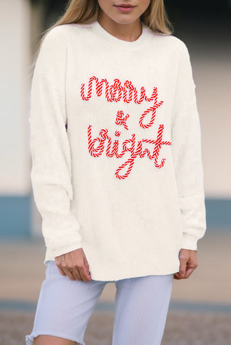 Bright White Merry & Bright Christmas Sweater