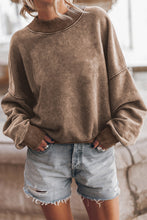 Round Neck Dropped Shoulder Sweatshirt