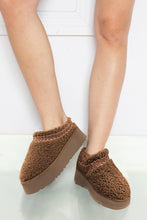 Oatmeal Suede Contrast Plush Thick Sole Slippers