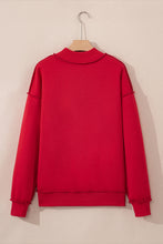 Racing Red Mock Neck Reversible USA/America Graphic Sweatshirt