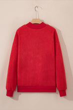 Racing Red Mock Neck Reversible USA/America Graphic Sweatshirt