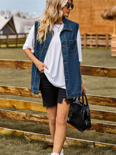 Button Down Denim Vest