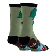 Painting Bob Ross   Men's Cotton Crew Funny Socks