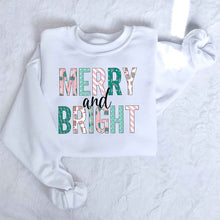 MERRY BRIGHT CHRISTMAS GRAPHIC SWEATSHIRT