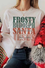 FROSTY RUDOLPH SANTA JESUS GRAPHIC TEE