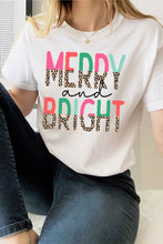 BRIGHT LEOPARD CHRISTMAS GRAPHIC T SHIRT