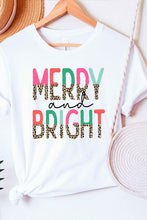 BRIGHT LEOPARD CHRISTMAS GRAPHIC T SHIRT