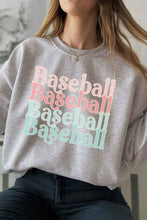 Pastel Print Baseball Sweatshirt