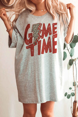 LEOPARD LIGHTNING GAME TIME GRAPHIC T SHIRT