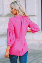 Pink Boho Dotted Print Shirt with Buttons