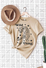 WILD TIGER STAR GRAPHIC T SHIRT