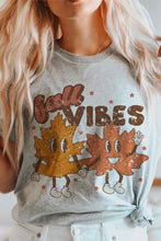 FALL VIBES AUTUMN LEAVES GRAPHIC TEE