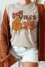 FALL VIBES AUTUMN LEAVES GRAPHIC TEE