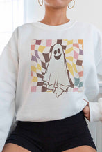 SPOOKY CHECKER GRAPHIC SWEATSHIRT