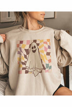 SPOOKY CHECKER GRAPHIC SWEATSHIRT