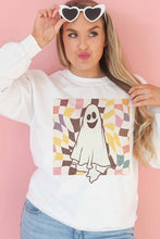 SPOOKY CHECKER GRAPHIC SWEATSHIRT