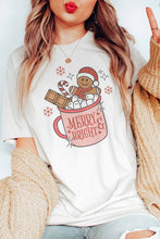 MERRY & BRIGHT CHRISTMAS DRINK GRAPHIC TEE