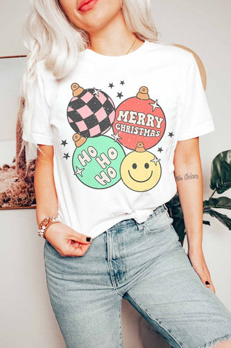 CHRISTMAS BUBBLES GRAPHIC TEE