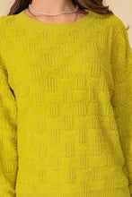 Basket  WEAVE PATTERNED SWEATER