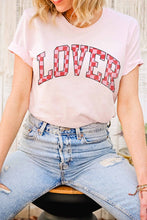 LOVER CHECKER GRAPHIC TEE