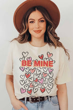 BE MINE HEART DOODLE GRAPHIC TEE