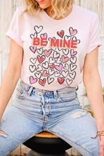 BE MINE HEART DOODLE GRAPHIC TEE